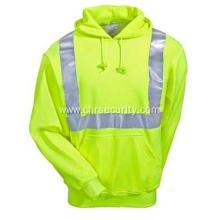 Men's High Visibility Cotton Blend Hooded Sweatshirt